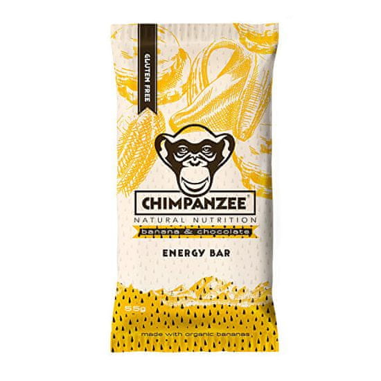 CHIMPANZEE Energy bar Banana Chocolate 55 g