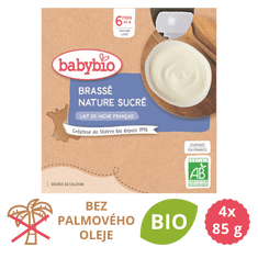 Babybio Mliečny dezert 4x85 g