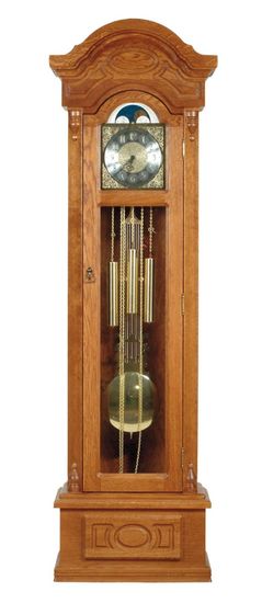Pyka Rustikálne stojace hodiny s kyvadlom Gubernator - drevo D3