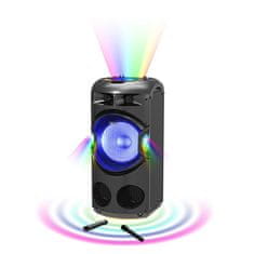 Akai Reproduktor , DJ-BY4L, prenosný, s disco svetlami, BT, FM rádio, nahrávanie, 300 W