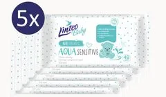 LINTEO Vlhčené obrúsky Baby AQUA Sensitive 5x 48ks