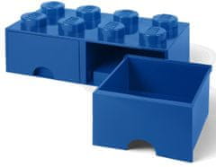 LEGO Úložný box 8 so šuplíkmi modrá