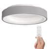 Solight LED stropné svetlo guľaté Treviso, 48W, 2880lm, stmievateľné, diaľkové ovládanie, šedá WO768-G