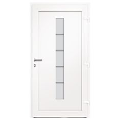 Vidaxl Vchodové dvere, hliník a PVC, antracit, 100x200 cm