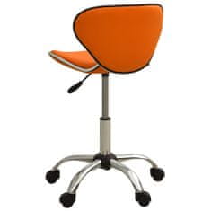 Vidaxl Kancelárske kreslo, oranžové, čalúnené umelou kožou