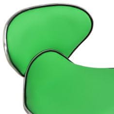 Vidaxl Kancelárske kreslo, zelené, čalúnené umelou kožou