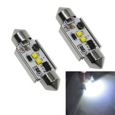 SEFIS CREE LED žiarovka 36mm 12V 2SMD biela 