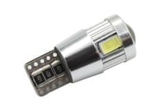 SEFIS LED žiarovka W5W T10 12V 6SMD 5630 biela