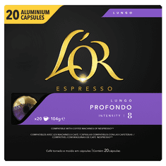 L'Or Espresso Lungo Profondo 20 hliníkových kapsulí kompatibilných s kávovary Nespresso®*