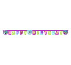 Párty girlanda - banner Frozen - narodeniny - Ľadové kráľovstvo - Happy Birthday - 215 cm