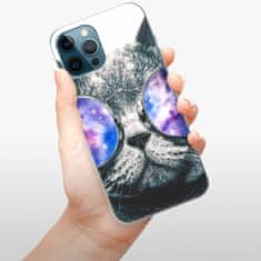 iSaprio Silikónové puzdro - Galaxy Cat pre Apple iPhone 12 Pro