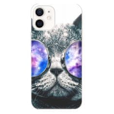 iSaprio Silikónové puzdro - Galaxy Cat pre Apple iPhone 12