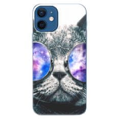 iSaprio Silikónové puzdro - Galaxy Cat pre Apple iPhone 12