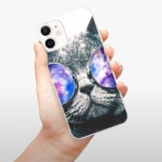 iSaprio Silikónové puzdro - Galaxy Cat pre Apple iPhone 12 Mini