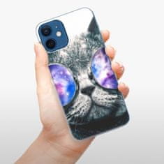 iSaprio Silikónové puzdro - Galaxy Cat pre Apple iPhone 12 Mini