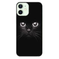 iSaprio Silikónové puzdro - Black Cat pre Apple iPhone 12