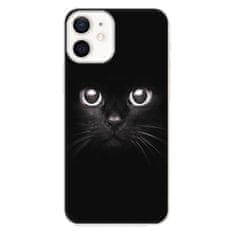 iSaprio Silikónové puzdro - Black Cat pre Apple iPhone 12 Mini