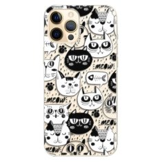 iSaprio Silikónové puzdro - Cat pattern 03 pre Apple iPhone 12 Pro Max