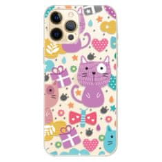 iSaprio Silikónové puzdro - Cat pattern 01 pre Apple iPhone 12 Pro