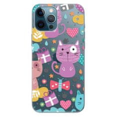 iSaprio Silikónové puzdro - Cat pattern 01 pre Apple iPhone 12 Pro