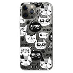 iSaprio Silikónové puzdro - Cat pattern 03 pre Apple iPhone 12 Pro Max