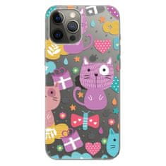 iSaprio Silikónové puzdro - Cat pattern 01 pre Apple iPhone 12 Pro