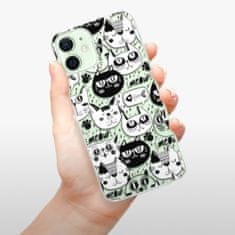 iSaprio Silikónové puzdro - Cat pattern 03 pre Apple iPhone 12 Mini