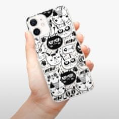 iSaprio Silikónové puzdro - Cat pattern 03 pre Apple iPhone 12 Mini