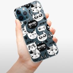 iSaprio Silikónové puzdro - Cat pattern 03 pre Apple iPhone 12 Pro