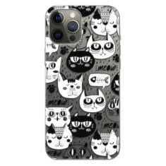 iSaprio Silikónové puzdro - Cat pattern 03 pre Apple iPhone 12 Pro