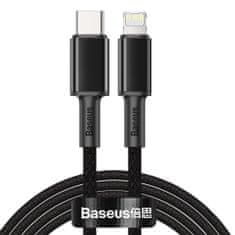 Data kábel USB-C / Lightning PD 20W 2m, čierny