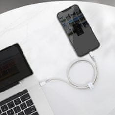 BASEUS Data kábel USB-C / Lightning PD 20W 2m, biely