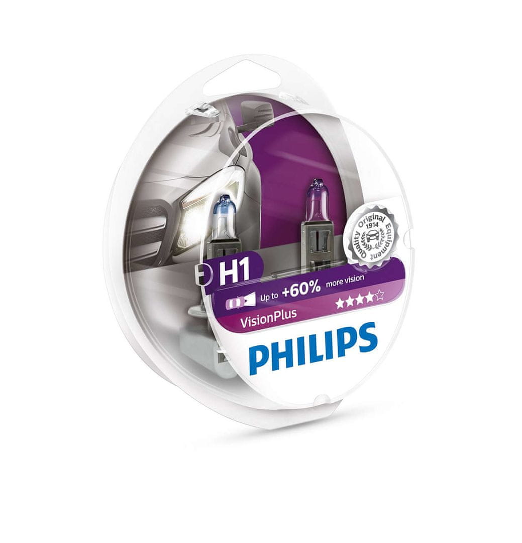 Philips VisionPlus 12258VPB1 ampoule H1 55W