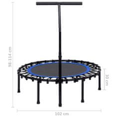 Petromila vidaXL Fitness trampolína s rukoväťou 102 cm