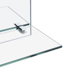 Vidaxl Nástenné zrkadlo s poličkou 40x40 cm, tvrdené sklo