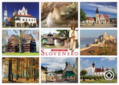 tvorme pohľadnica Slovensko - pamiatky UNESCO 02 (Postcrossing, Zberatelia)