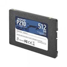 Patriot P210 SSD disk, 512 GB, SATA 3