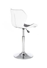 Halmar Barová stolička Matrix 2 - sivá / biela / chróm