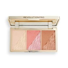 Revolution PRO Paletka na tvár Crystal Luxe (Face Palette) 8,4 g (Odtieň Rose Fresco)