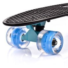 MTR Pennyboard 56 cm s LED kolieskami, ČIERNA S-111