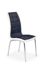 Halmar Jedálenská stolička K186 - čierna / biela