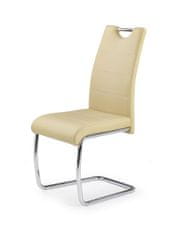 Halmar Jedálenská stolička K211 - béžová / chróm