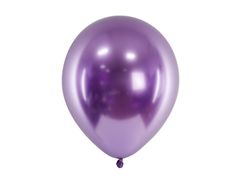 PartyDeco Saténové balóny fialové 30cm 50ks