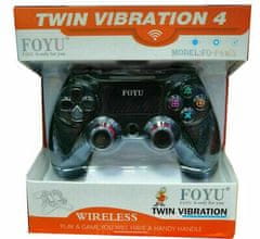 Alum online Ovládač pre PS4 s káblom - Twin Vibration IV -modrá