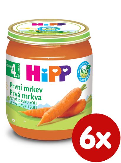 HiPP BIO Karotka - 6 x 125g