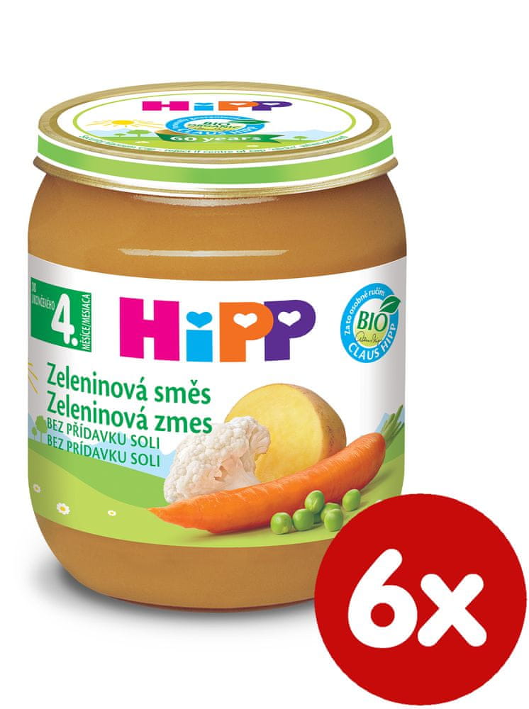 HiPP BIO Zeleninová zmes - 6 x 125g