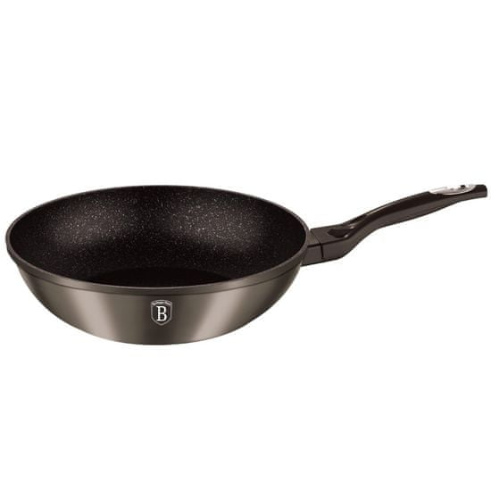 KINGHoff ŽULA WOK 28cm CARBON METALLIC LINE BH-1245