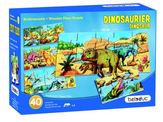 Beleduc Podlahové XXL puzzle DINOSAURI