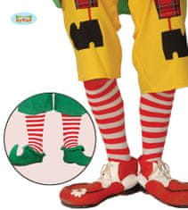 Mega ponožky klauna - pruhované