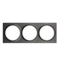 FIBARO Trojrámik pre vypínače Walli - FIBARO Walli Triple Cover Plate Anthracite (FG-Wx-PP-0004-8)